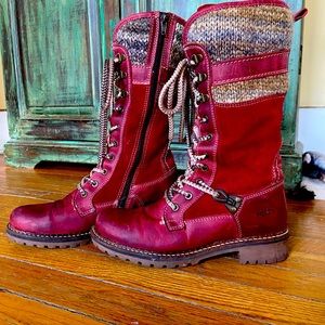 Barely worn * HOLDEN WATERPROOF BOOT RED | BOS & CO. WOMENS BOOTS size 38